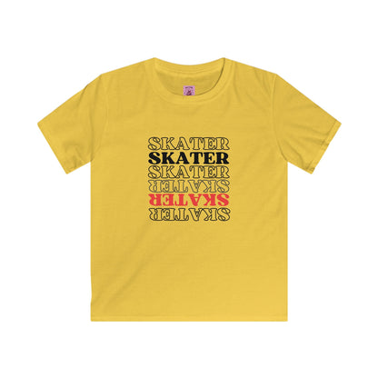 Kids Red Statement Skater Tee