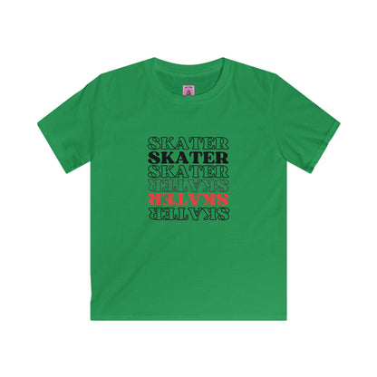 Kids Red Statement Skater Tee
