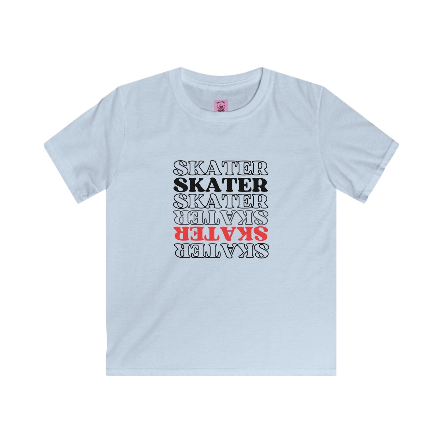 Kids Red Statement Skater Tee