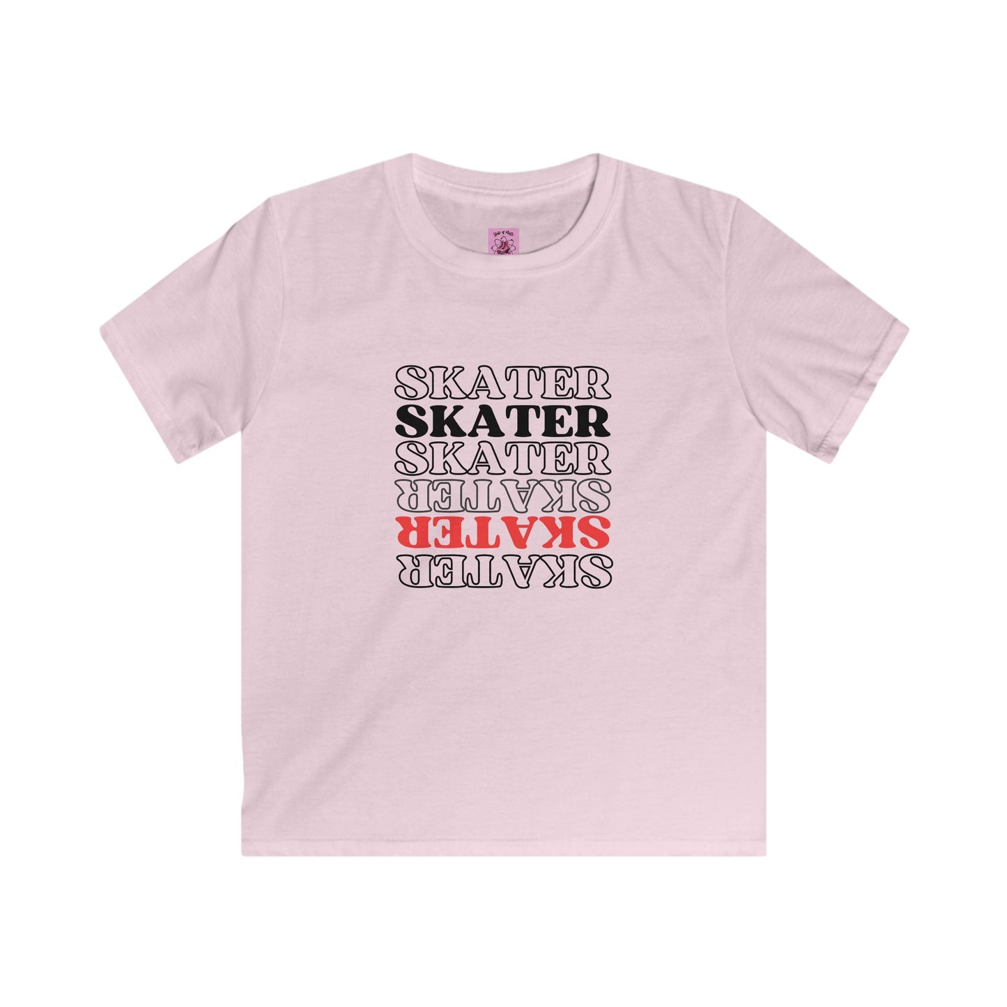 Kids Red Statement Skater Tee