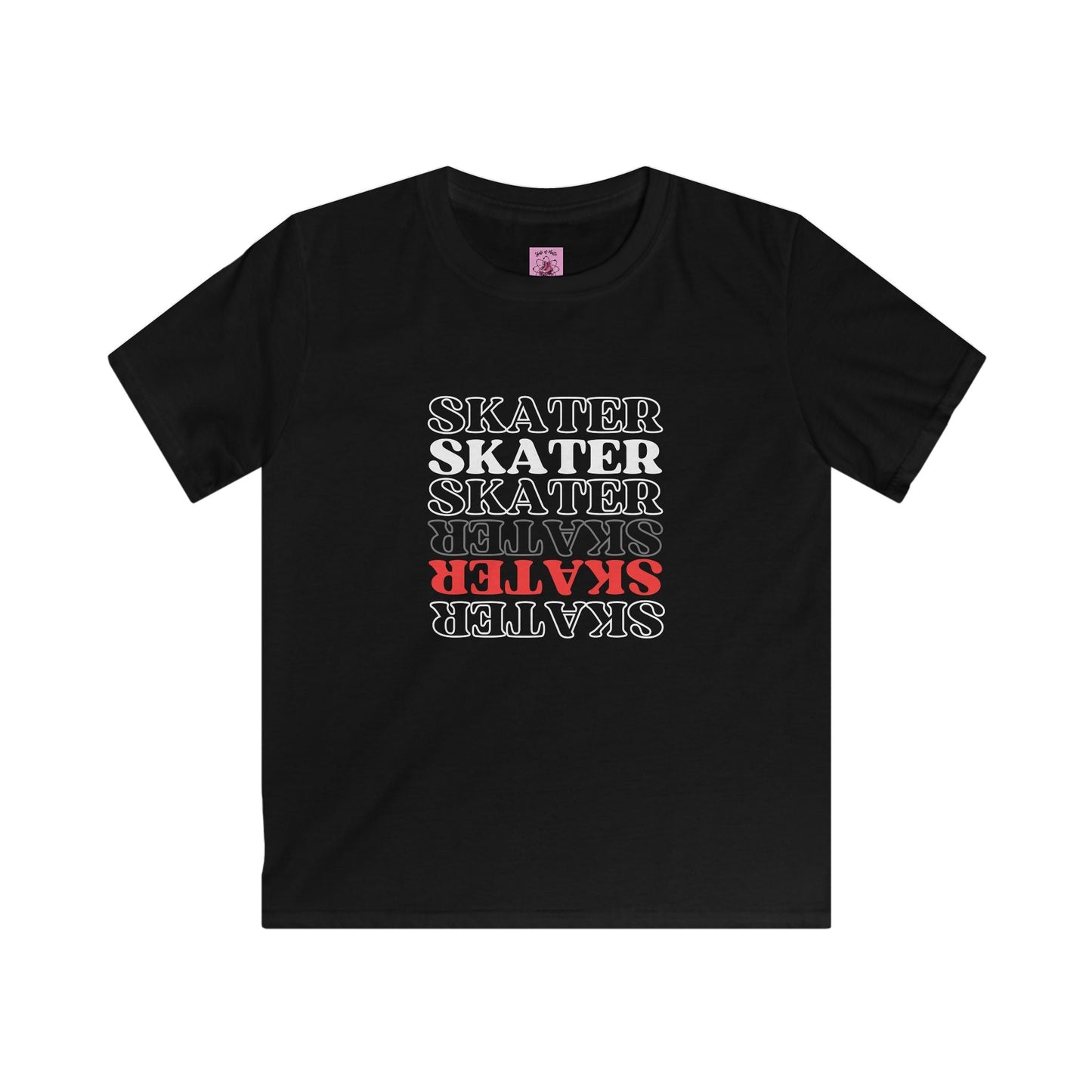 Kids Red Statement Skater Tee