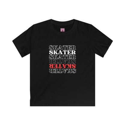 Kids Red Statement Skater Tee