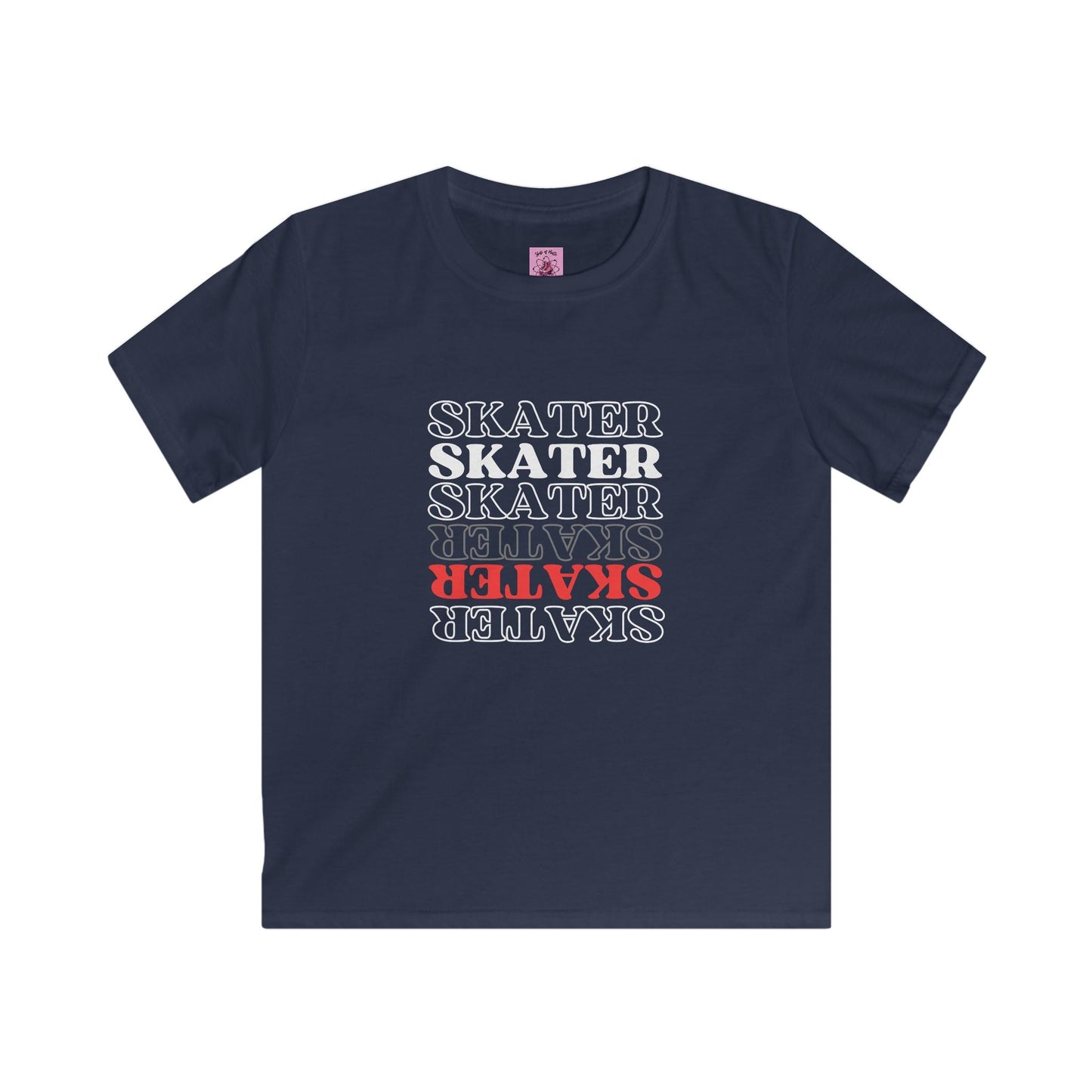 Kids Red Statement Skater Tee