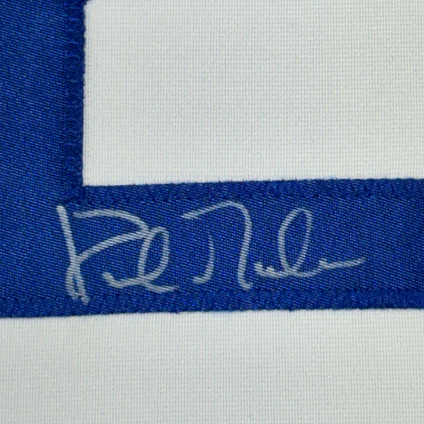 Framed Autographed/Signed Kirk Gibson 35x39 Los Angeles LA White Baseball Jersey JSA COA