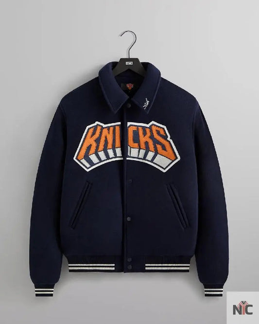 Kith For The New York Knicks Empire Wool Coaches Jacket