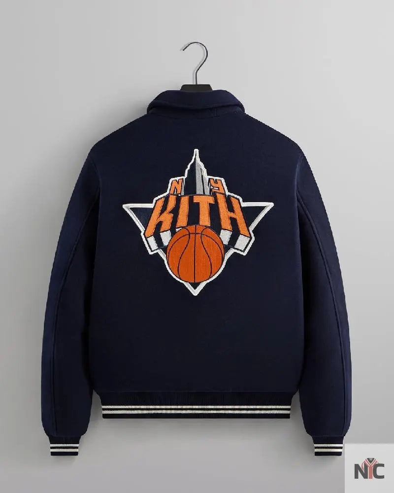 Kith For The New York Knicks Empire Wool Coaches Jacket