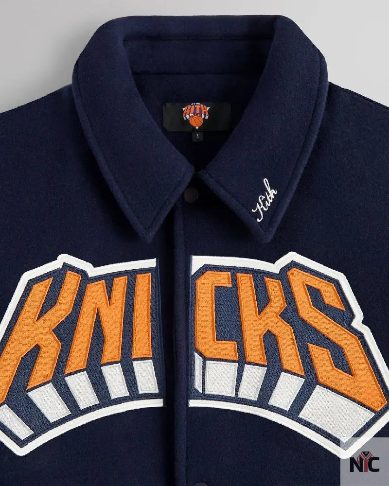 Kith For The New York Knicks Empire Wool Coaches Jacket