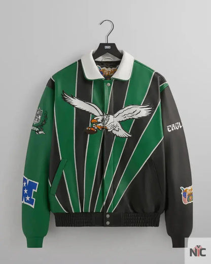 Kith & Jeff Hamilton for the NFL: Eagles Leather Varsity Jacket