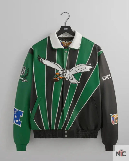Kith & Jeff Hamilton for the NFL: Eagles Leather Varsity Jacket