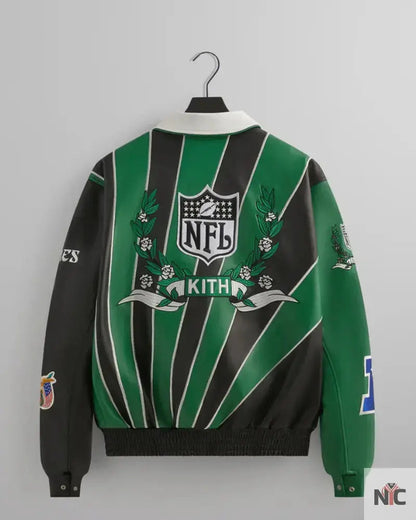 Kith & Jeff Hamilton for the NFL: Eagles Leather Varsity Jacket