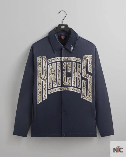 Kith for the New York Knicks Snap Front Coaches Jacket