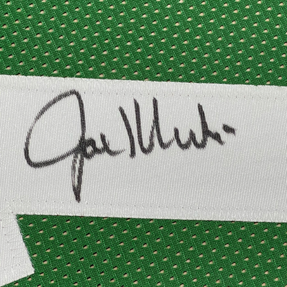 Framed Autographed/Signed Joe Klecko 35x39 New York Green Football Jersey Beckett BAS COA