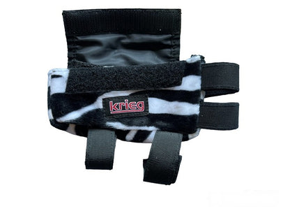 Krieg Cycling Bento Box Big Bag for front of the bike - Faux Zebra Fur