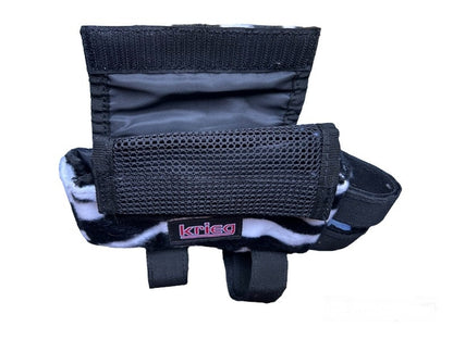 Krieg Cycling Bento Box Big Bag for front of the bike - Faux Zebra Fur