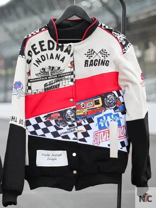 Kristin Juszczyk Indy 500 Cotton Racing Jacket