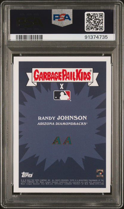 Graded 2023 Topps Garbage Pail Kids Randy Johnson #14A Retribution Randy Baseball Card PSA 10 Gem Mint