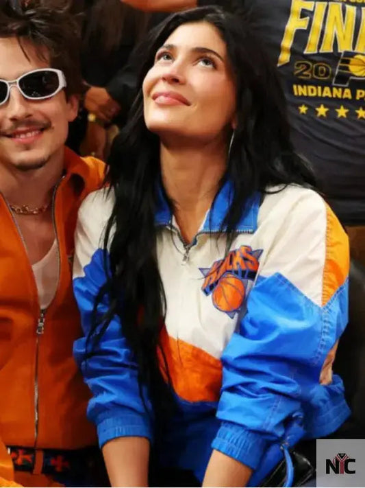 Kylie Jenner Knicks Game Vintage Jacket