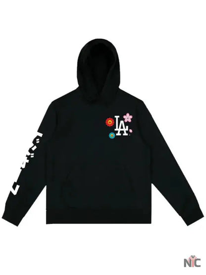 LA Dodgers Floral Black Hoodie