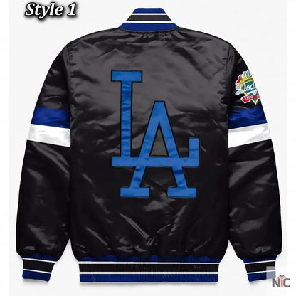 LA Dodgers Home Game Varsity Satin Jacket