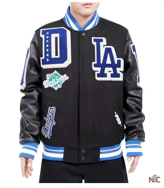 LA Dodgers Mash Up Wool Varsity Jacket