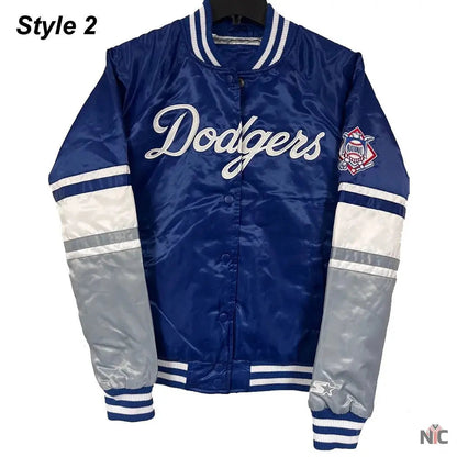 LA Dodgers National Royal Satin Jacket