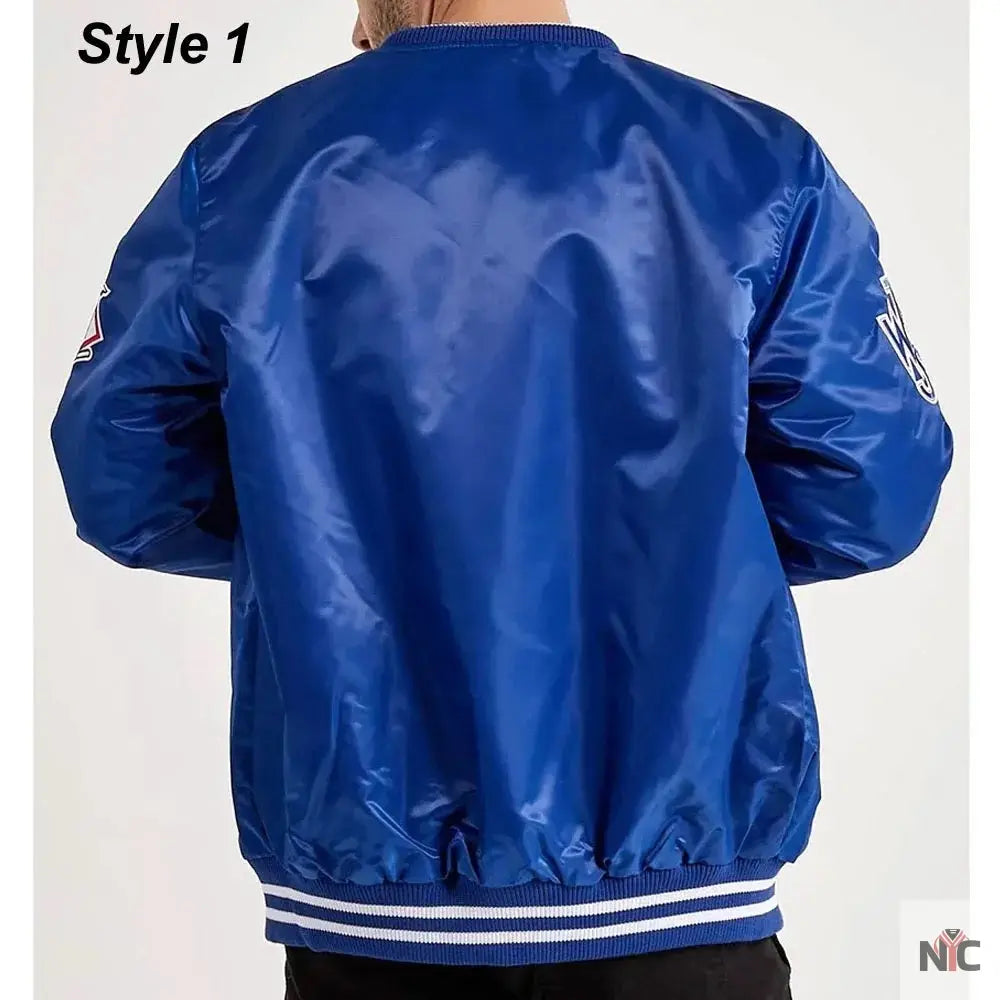 LA Dodgers National Royal Satin Jacket
