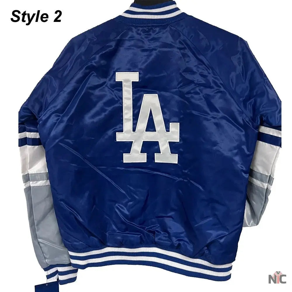 LA Dodgers National Royal Satin Jacket