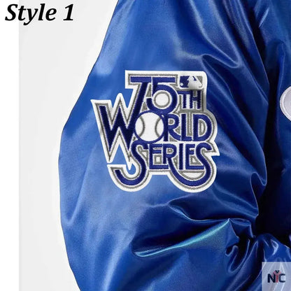 LA Dodgers National Royal Satin Jacket