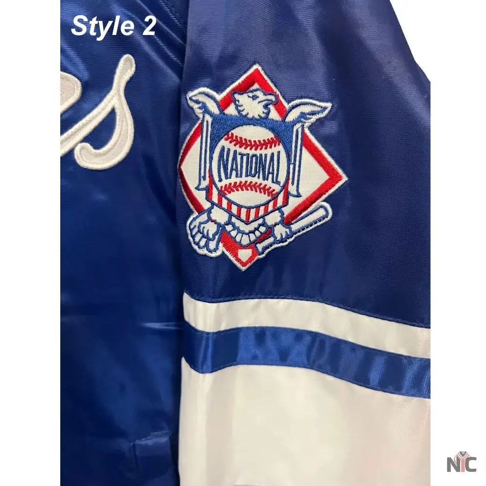 LA Dodgers National Royal Satin Jacket