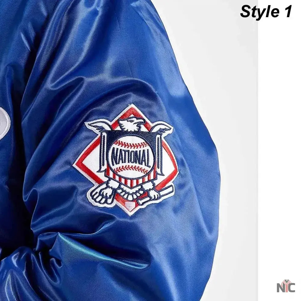 LA Dodgers National Royal Satin Jacket