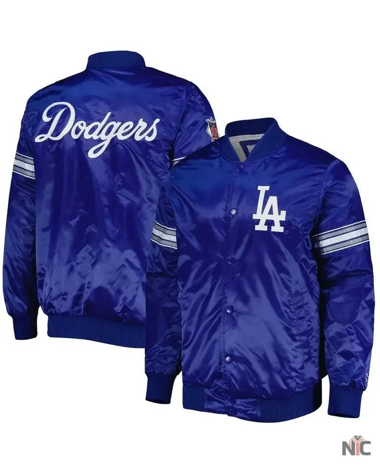 LA Dodgers Pick & Roll Royal Blue Varsity Jacket