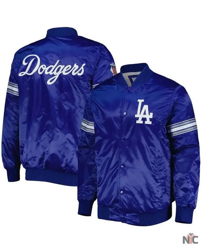 LA Dodgers Pick & Roll Royal Blue Varsity Jacket