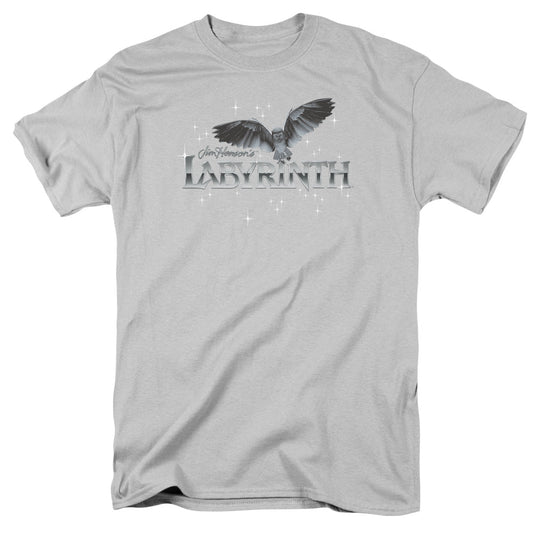 Labyrinth Owl Logo Mens T Shirt Silver Officially Licensed