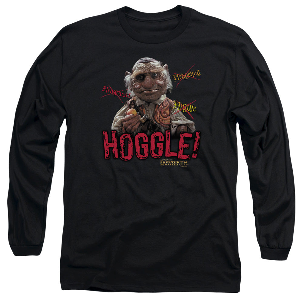 Labyrinth Hoggle Mens Long Sleeve Shirt Black Officially Licensed Officially Licensed