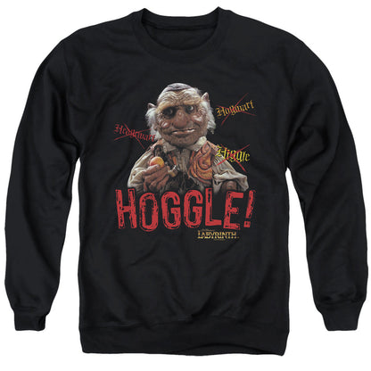 Labyrinth Hoggle Mens Crewneck Sweatshirt Black Officially Licensed