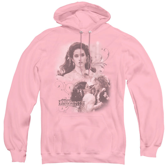 Labyrinth Sarah Mens Hoodie Pink Officially Licensed