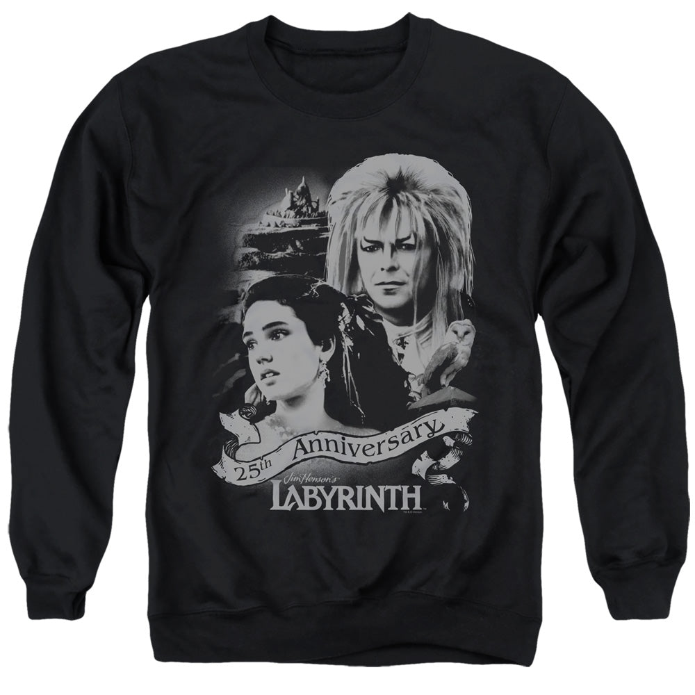 Labyrinth Anniversary Mens Crewneck Sweatshirt Black Officially Licensed