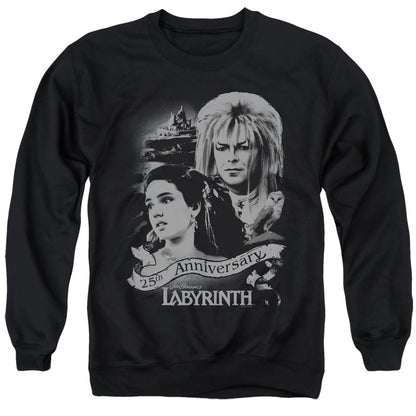 Labyrinth Anniversary Mens Crewneck Sweatshirt Black Officially Licensed