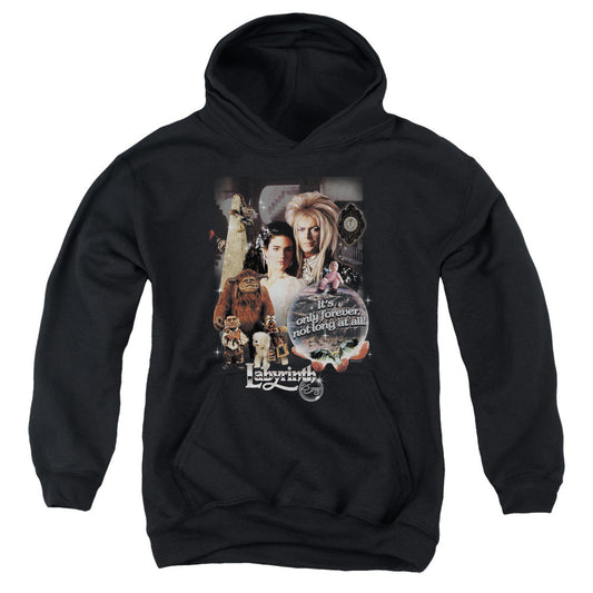 Labyrinth 25 Years of Magic Kids Youth Hoodie Black Officially Licensed