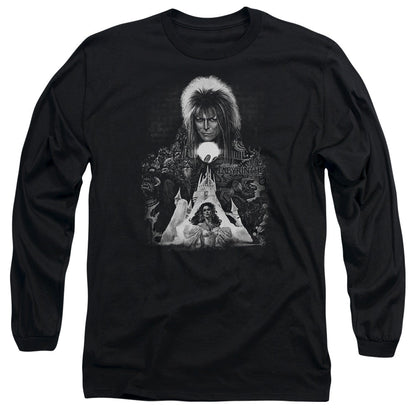 Labyrinth Castle Mens Long Sleeve Shirt Black Officially Licensed Officially Licensed