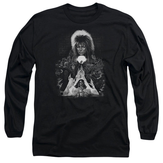 Labyrinth Castle Mens Long Sleeve Shirt Black Officially Licensed Officially Licensed