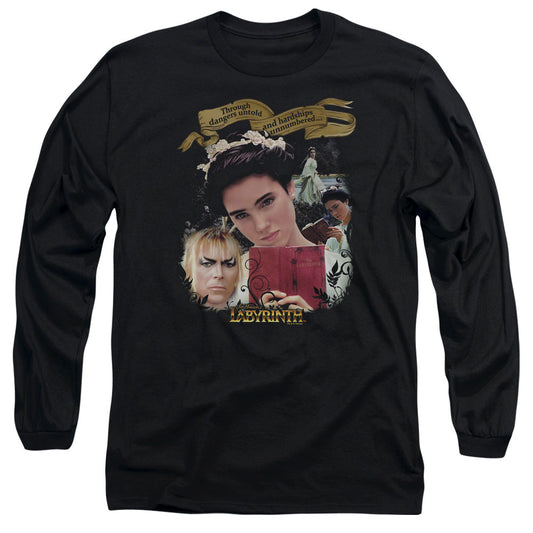 Labyrinth Dangers Untold Mens Long Sleeve Shirt Black Officially Licensed Officially Licensed