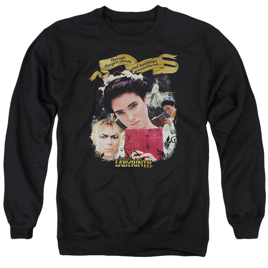 Labyrinth Dangers Untold Mens Crewneck Sweatshirt Black Officially Licensed