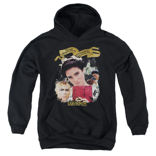 Labyrinth Dangers Untold Kids Youth Hoodie Black Officially Licensed