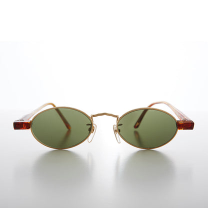 Small Oval Spectacle Style Vintage Sunglass Optical Quality - Larkin