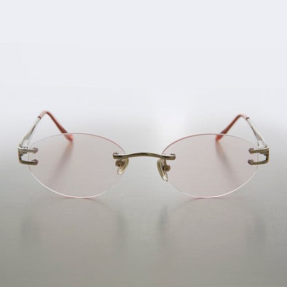 Oval Reading Glasses with Soft Tinted Lens - Lauren