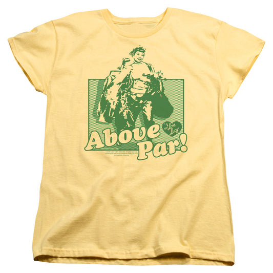 I Love Lucy Above Par Womens T Shirt Banana Officially Licensed