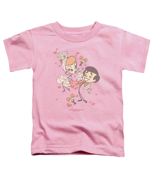 I Love Lucy Rumba Dance Toddler Kids Youth T Shirt Pink Officially Licensed