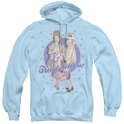 I Love Lucy Trend Setters Mens Hoodie Light Blue Officially Licensed