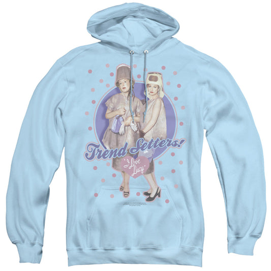 I Love Lucy Trend Setters Mens Hoodie Light Blue Officially Licensed